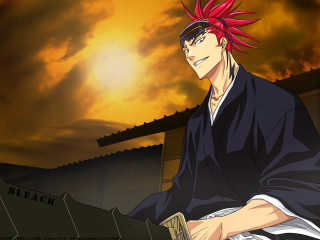 Red haired man sunset buiilding - a sunset behind free wallpaper