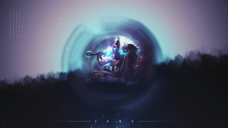 Couple forest blue sky stars - the end of the tunnel free wallpaper