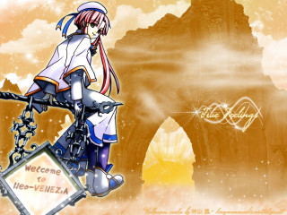 Anime mountain sky magical realism - cloud behind her free wallpaper