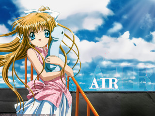 Girl longhair holding pillow blue - a pillow free wallpaper