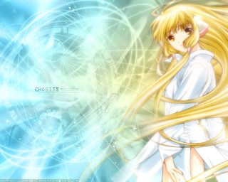 Anime girl blonde hair cat 2 - a cat ear free wallpaper