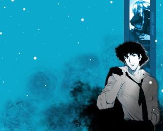 Space anime male tie snowflakes - a tie free wallpaper