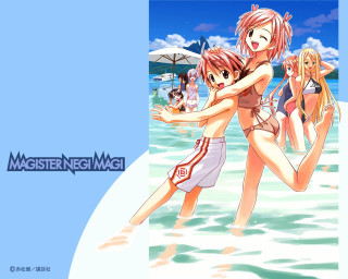 Anime girls beach umbrella sky - umbrella free wallpaper