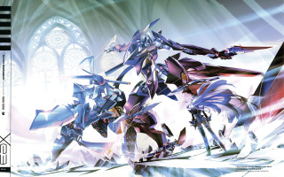 Futuristic group alice prin rayonism - a futuristic setting free wallpaper