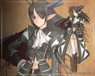 Chizuko yoshida elf girl sword - a couple of anime girls free wallpaper for desktop