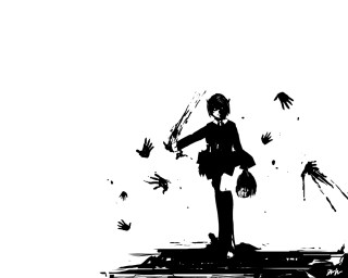 Girl hands reaching blood greyscale - a platform free wallpaper