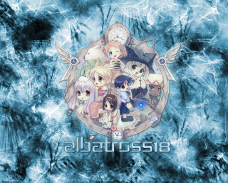 Anime characters clock ice crystals - ice crystal free wallpaper