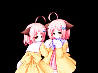 Pink hair sisters umbrella yandere - a pink umbrella free wallpaper