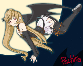 Batwoman longhair flying night sky - official free wallpaper