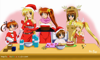 Christmas girls santa hat cake - a cake free wallpaper