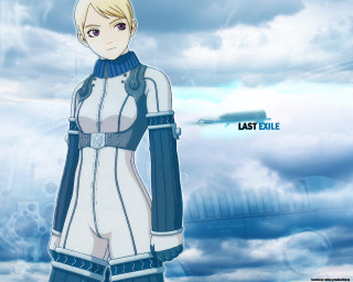 Woman clouds gun blue outfit - the cloud free wallpaper