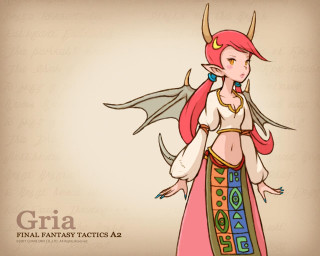 Pink hair horns demon girl - fantasy style free wallpaper