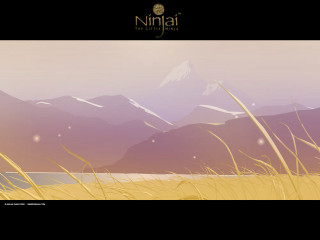Mountain lake grass field sky - eyvind earle free wallpaper