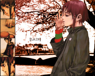 Red haired gothic anime bridge - a bridge in the background free wallpaper