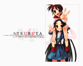 Tsuru anime girls album cover - toyism free wallpaper