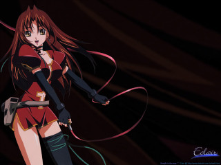 Anime girl long hair sword 3 - anime visual free wallpaper