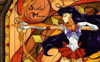Sailor mars stained glass woman - a name free wallpaper
