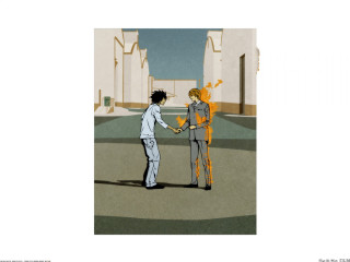 Fire street couple holding hands - neodada free wallpaper