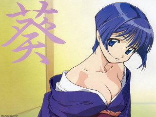 Blue hair blue dress japanese - blue hair free wallpaper