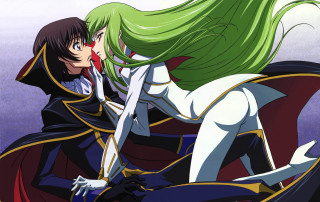 Anime couple neoromantic poster leeouch - their back free wallpaper
