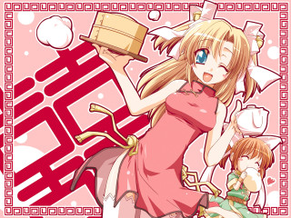 Pink dress hat pastel baozi - a red border free wallpaper