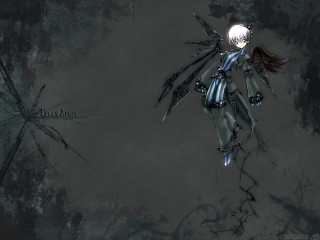 Girl wings dress dark light - the dark free wallpaper