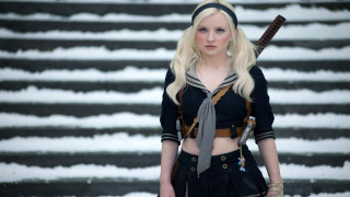 Woman sword skirt runway snow - snow free wallpaper