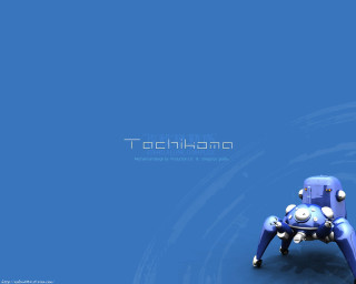 Blue robot blue surface white - chiho aoshima free wallpaper