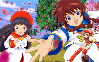 Anime flowers holding hands neo - two anime character free wallpaper