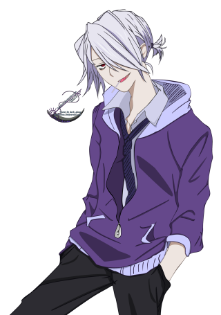 Whitehair tie crossedlegs handships lycoart - his leg free wallpaper