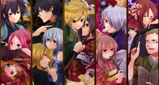 Anime characters colored hair expressions 3 - different free wallpaper
