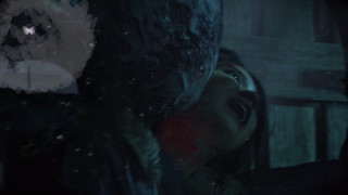 Creepy woman face dark room - a creepy face free wallpaper