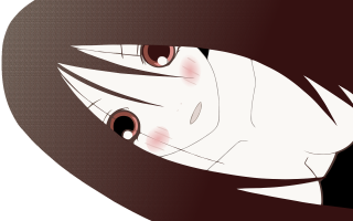 Woman hood red eye anime - a black hood free wallpaper