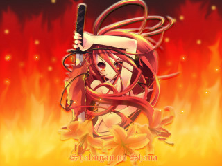 Fiery girl sword flames autumn - a sword free wallpaper for desktop