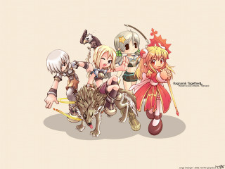 Anime group cat dog maple - a cat and a dog free wallpaper