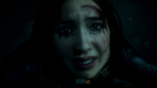 Creepy woman dark makeup light - her face free wallpaper