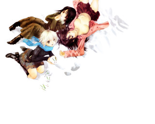 Group people laying on ground - their leg free wallpaper