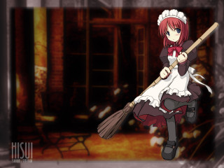 Girl white dress broom black - a white dress holding free wallpaper