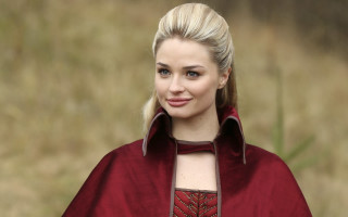 Woman red cape brown dress - a brown dress free wallpaper