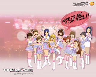 Pink dress girls speechbubble idol - bian shoumin free wallpaper