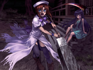 Alice prin 2girls bow hat - madhouse free wallpaper