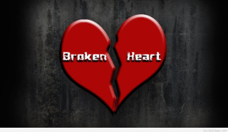 Broken heart gothic art screenshot - a red heart free wallpaper