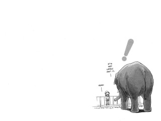 Elephant fence person magnifying glass - magnifying free wallpaper