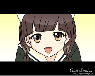 Girl cat ears funny face - long hair and a cat ears free wallpaper
