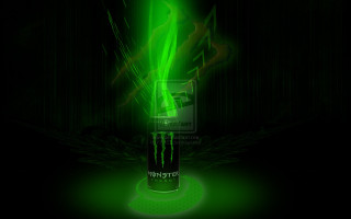 Green monster energy drink glass - art green free wallpaper