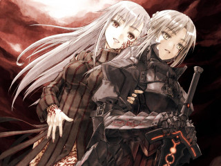 Anime characters swords blood armor - sword free wallpaper