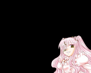 Pink haired girl crown rose - pink free wallpaper for desktop
