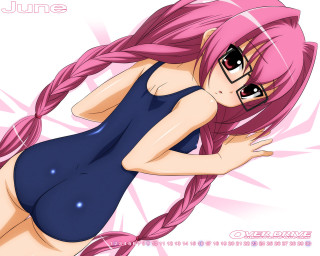 Pink haired girl glasses braid - pink hair and glasses free wallpaper