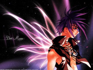 Purple hair wings anime gothic - gothic free wallpaper for desktop