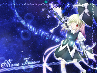 Anime girl hat umbrella stars - hint of yayoi kasuma free wallpaper
